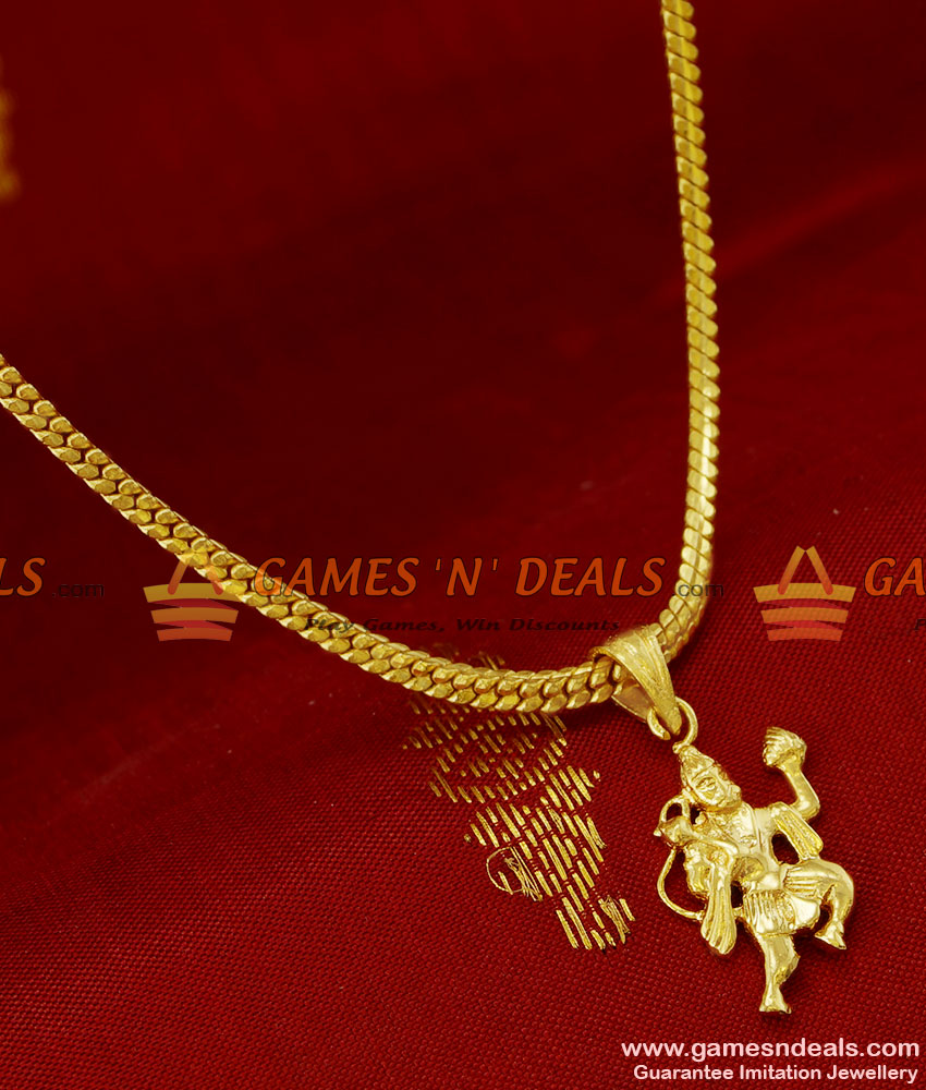 Anjaneya swamy hot sale gold pendants